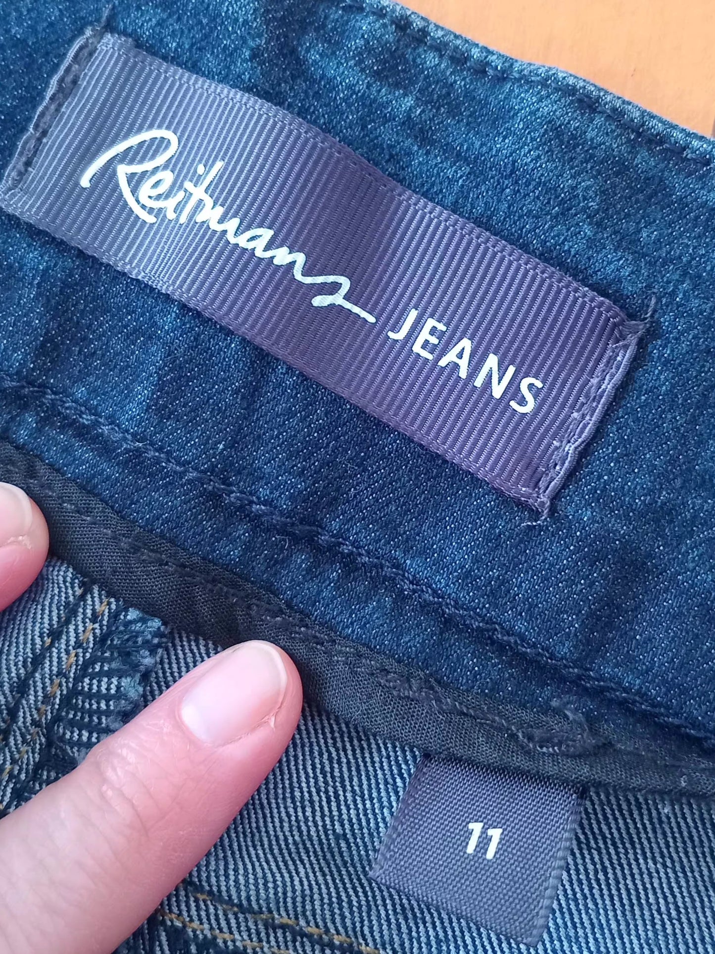 Jean bleu foncé sans fermeture