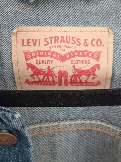 Veste en denim classique bleue (XL)