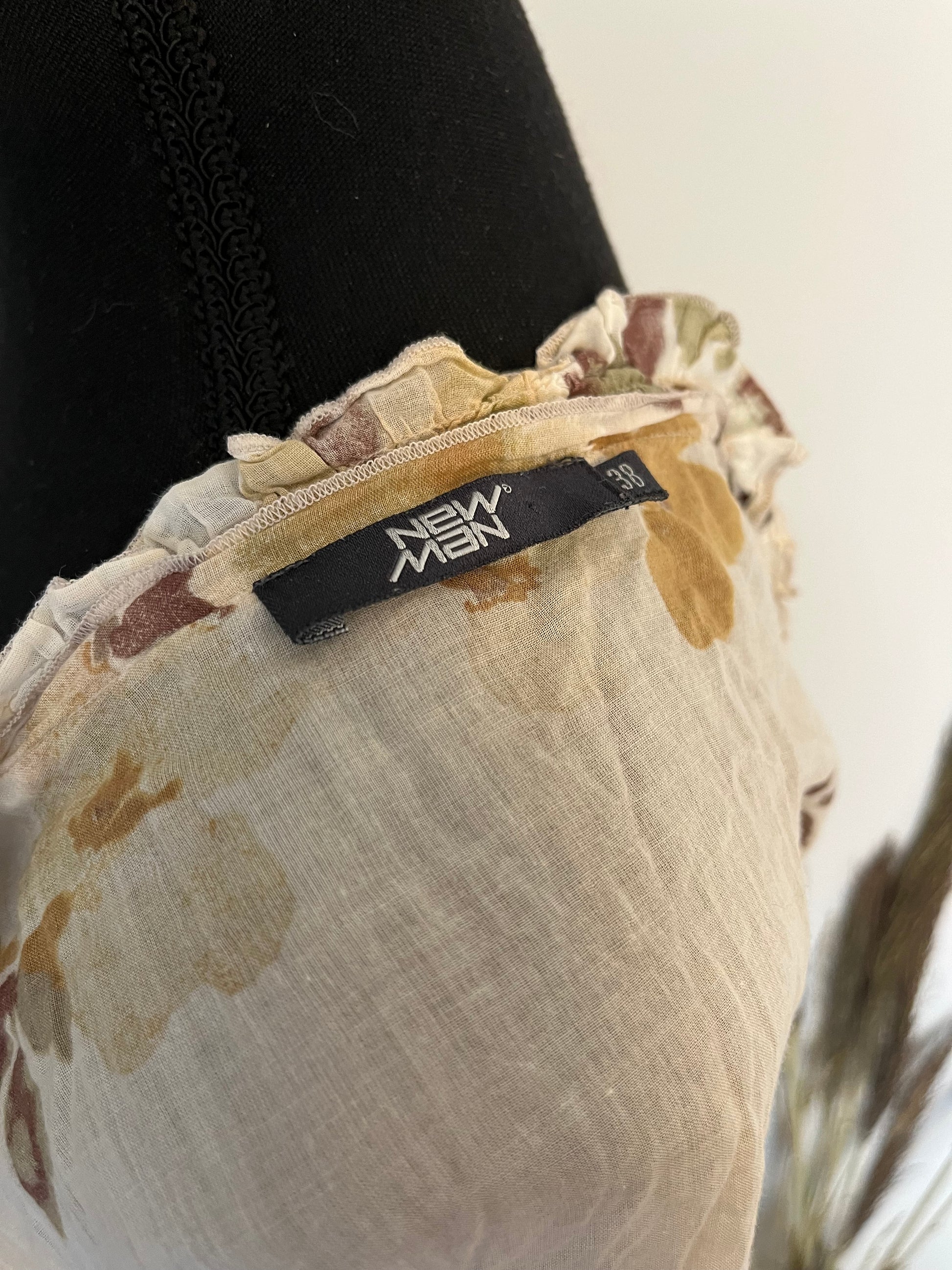 Chemise New Man - Étiquette de marque et taille