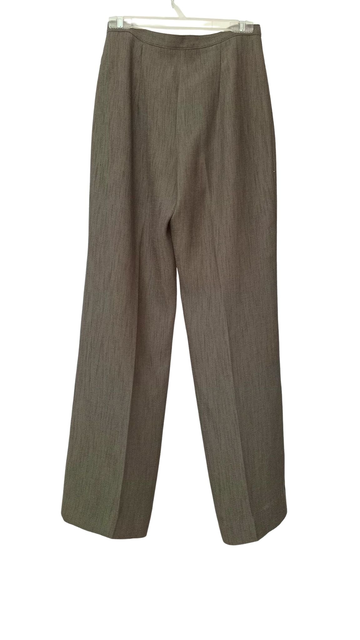 Pantalon fluide taille haute vert forêt (8)