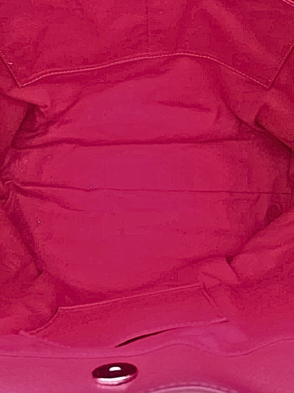 Sac fourre-tout en cuir rouge