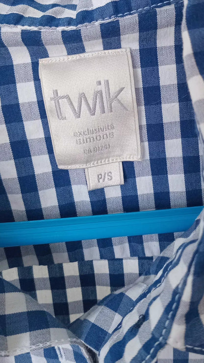 Blouse à carreaux style pique-nique (P)