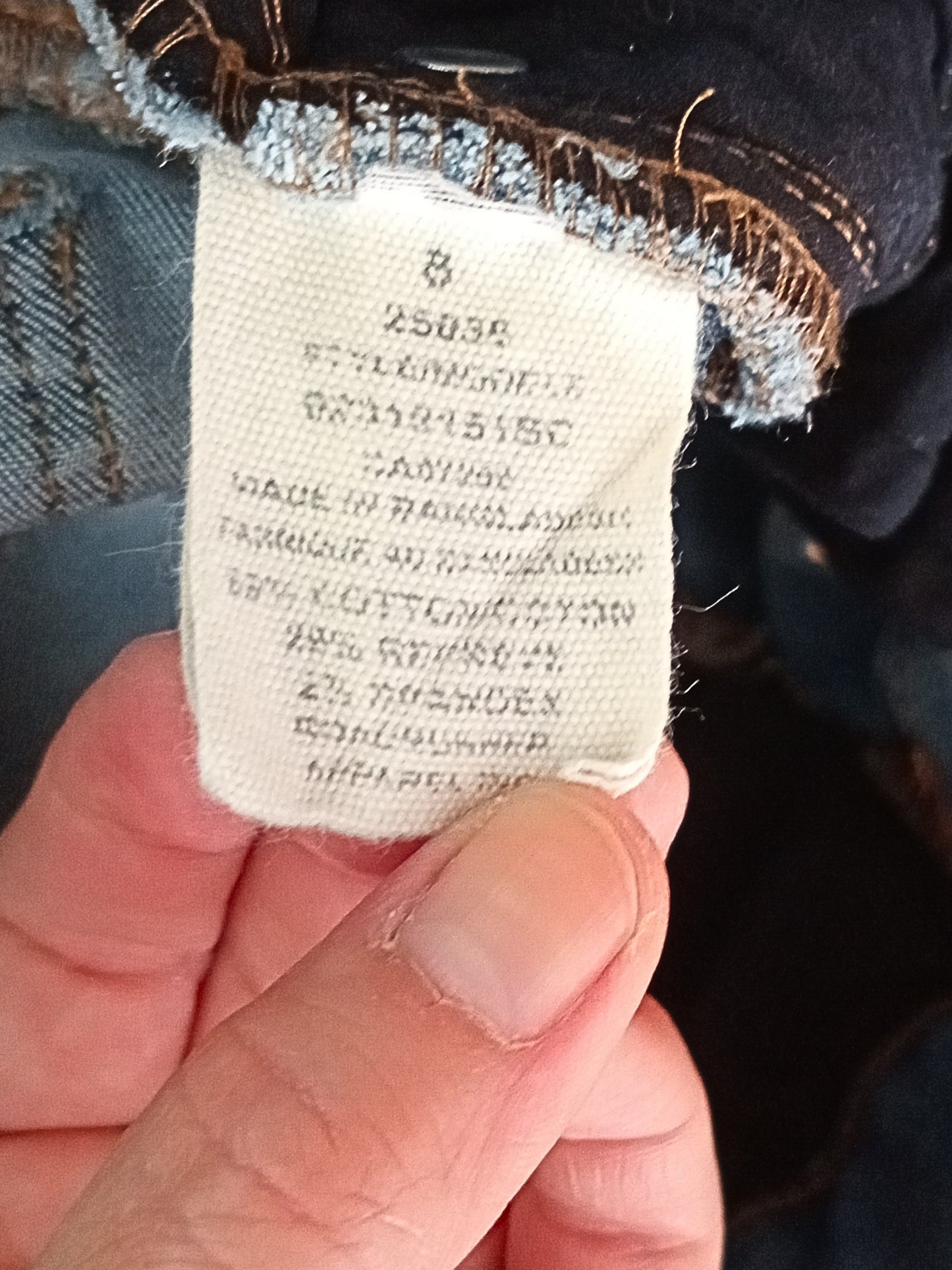 Jeans Capri taille haute bleu pâle (8)