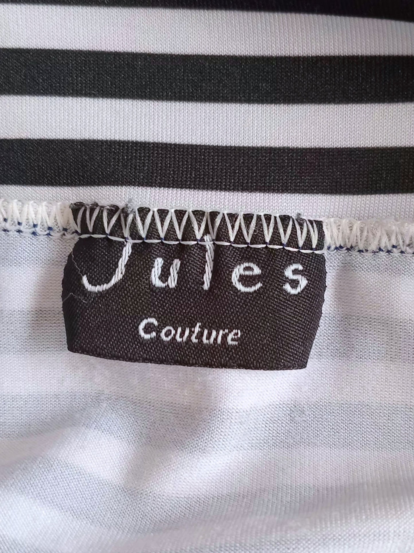 Jupe maxi à rayures noires et blanches