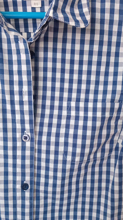 Blouse à carreaux style pique-nique (P)