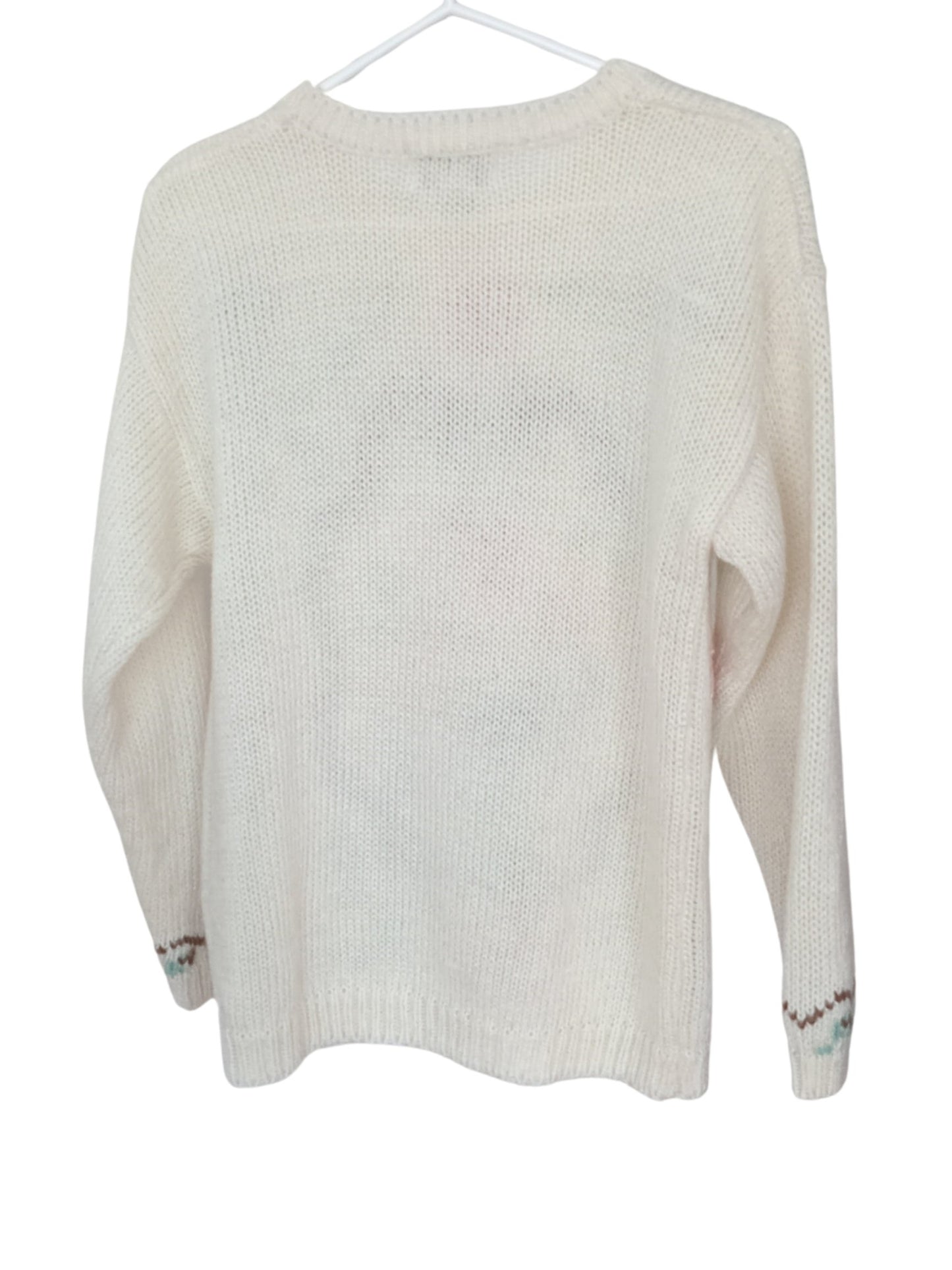 Chandail tricot vintage pastel (L)