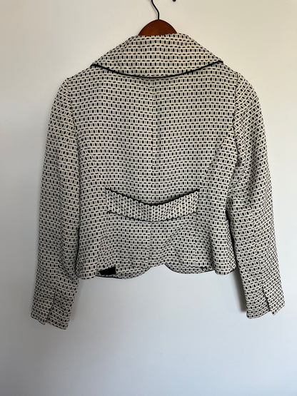Veston motif graphique coquille d’œuf (M)