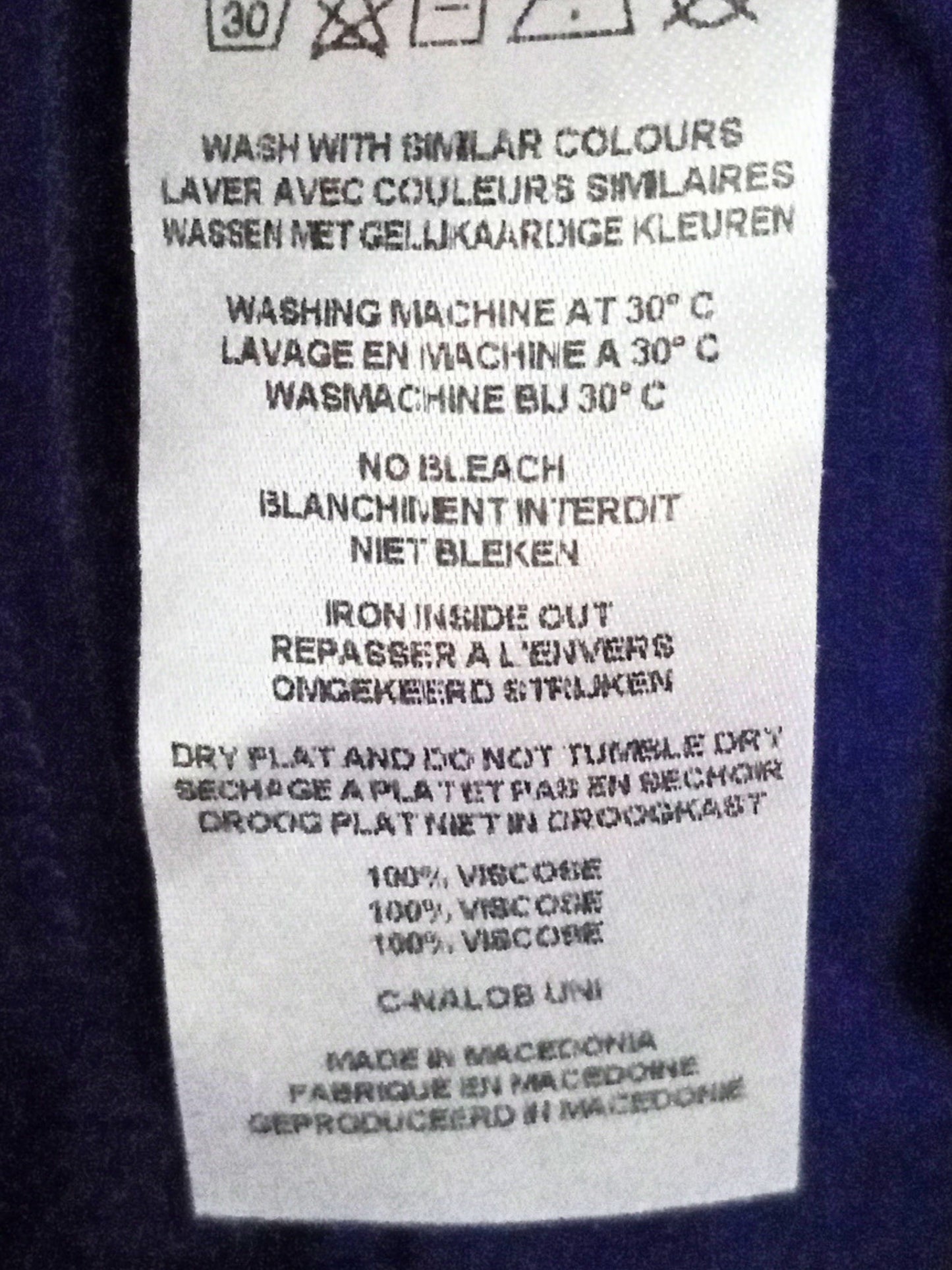 Blouse fluide bleu cobalt (G)