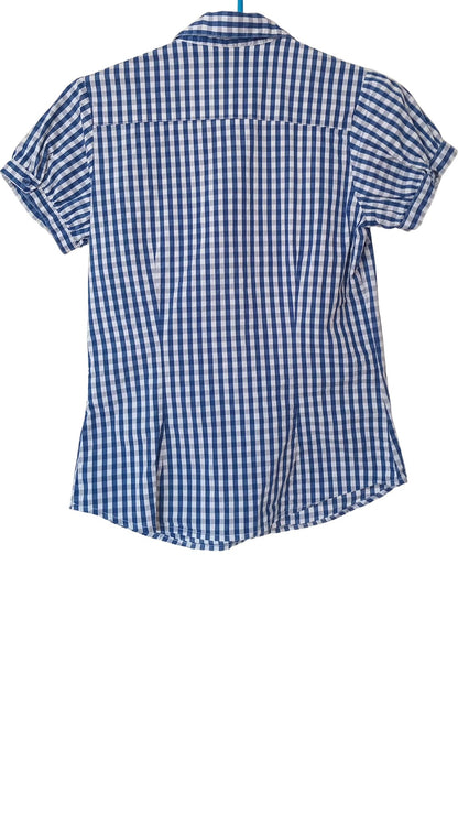 Blouse à carreaux style pique-nique (P)