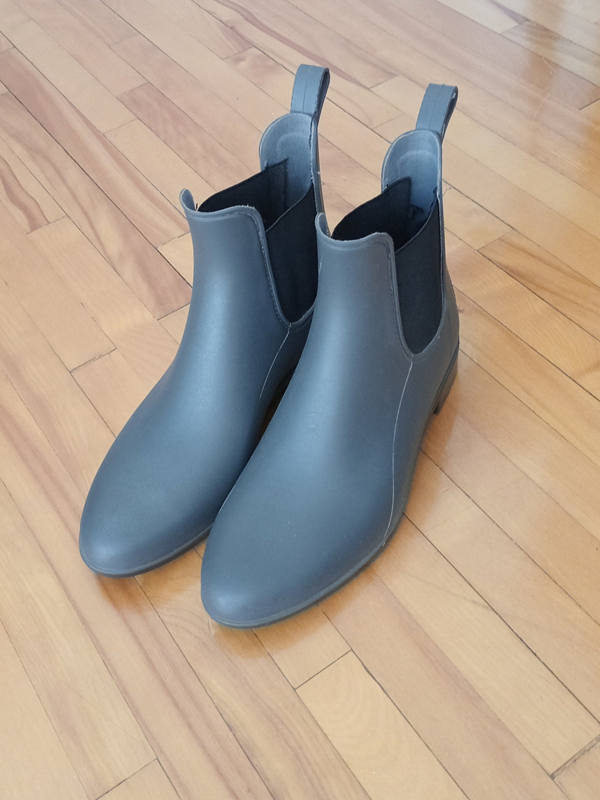 Bottes de pluie Chelsea grises (6)