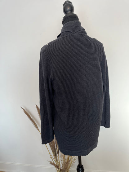 Cardigan Les Collections Mat  - Vue arrière sur fond blanc