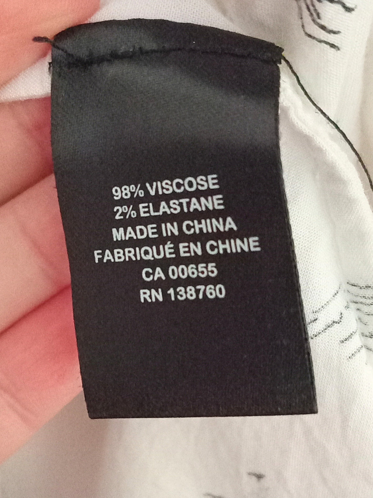 Camisole blanche à imprimé de voiliers (P)
