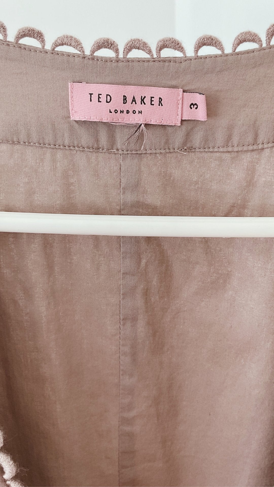 Robe midi cache-cœur taupe (M)