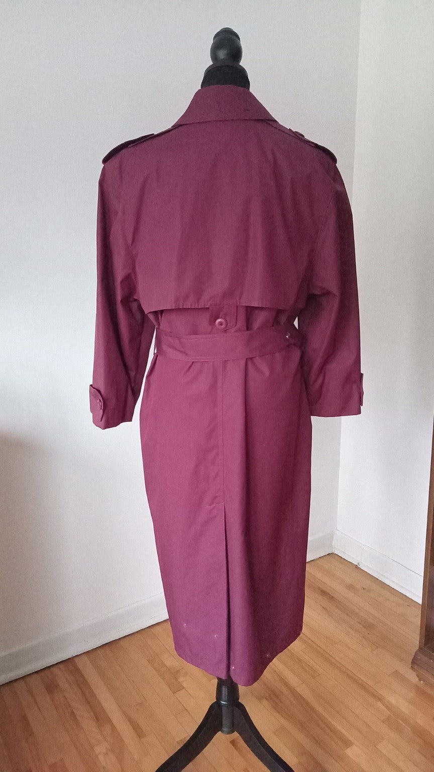 Trench prune London Fog taille 12 - vue arrière