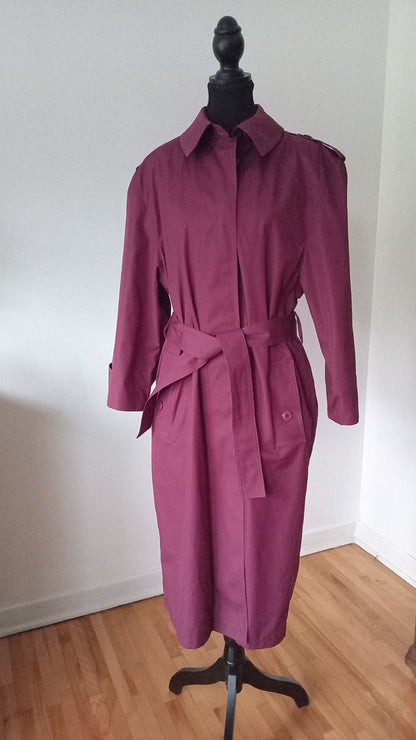 Trench prune London Fog taille 12 - vue avant