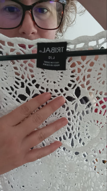 Top crochet blanc (G)