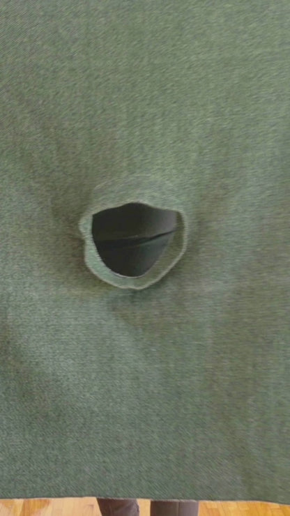 Poncho vert chiné