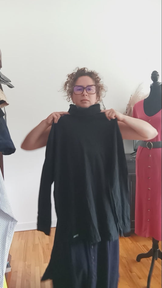 Col roulé noir (G)