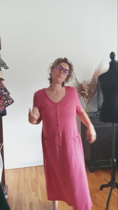 Robe rose fluide (TG)