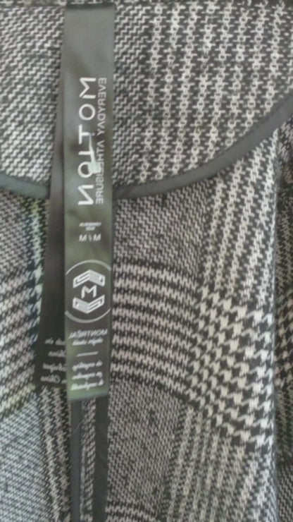Manteau à carreaux gris (M)